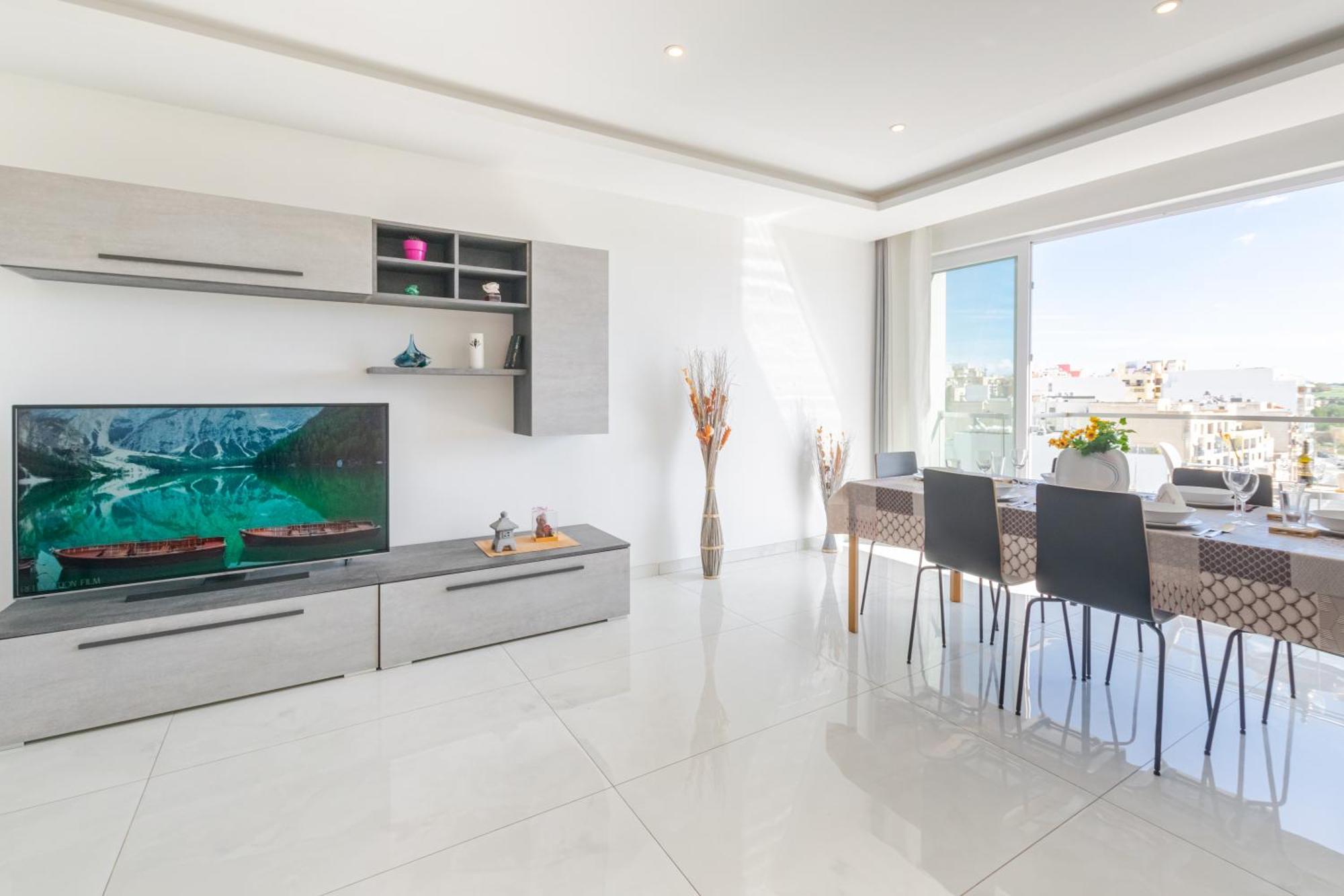 New Spacious Apartment With Amazing View Bugibba セント・ポールズ・ベイ エクステリア 写真